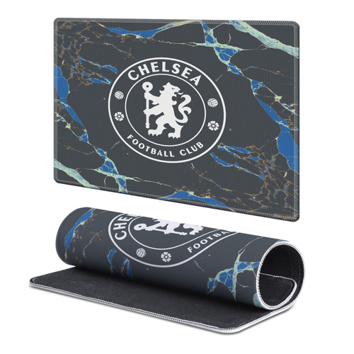 Chelsea Football Club Crest Logo Marble Gaming Office Desk PC Keyboard Mouse Mat Pad - S