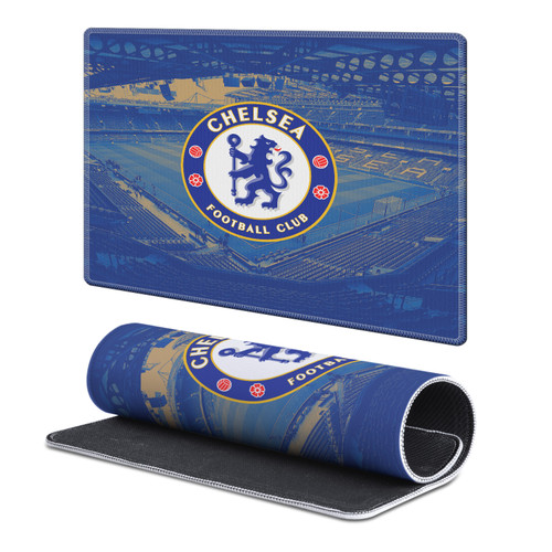 Chelsea Football Club Crest Logo Stamford Bridge Stadium Gaming Office Desk PC Keyboard Mouse Mat Pad - S
