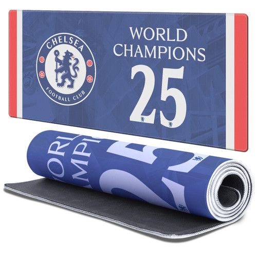 Chelsea Football Club 2025 World Champions Home Kit Gaming Office Desk PC Keyboard Mouse Mat Pad - XL Chelsea Football Club 2025 World Champions Home Kit Gaming Office Desk PC Keyboard Mouse Mat Pad - XL