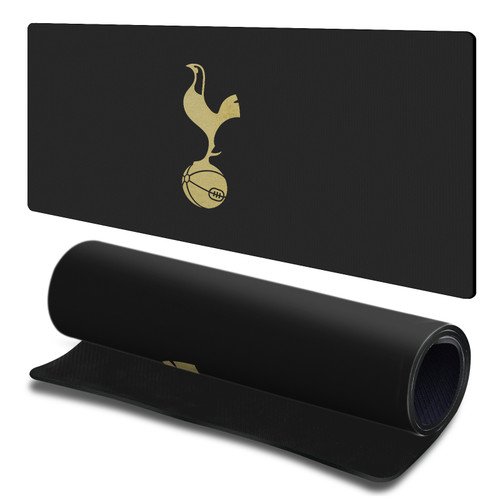 Tottenham Hotspur F.C. Logo Art Black And Gold Gaming Office Desk PC Keyboard Mouse Mat Pad 23.62 x 11.81 x 0.12 inches (600 x 300 mm) - L