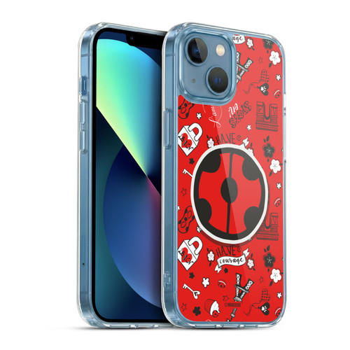 Miraculous Ladybug Character Art And Patterns Ladybug In Rot Soft Gel Case for Apple iPhone 13 Mini & MagSafe
