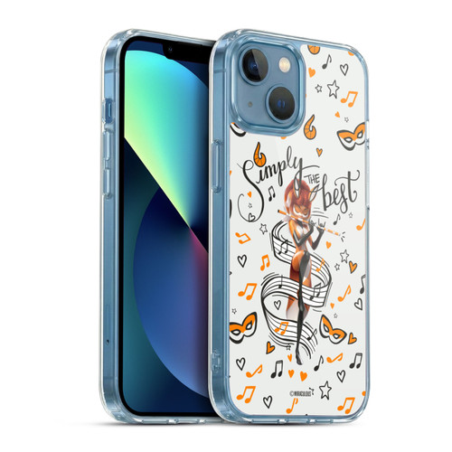 Miraculous Ladybug Character Art And Patterns Rena Rouge Soft Gel Case for Apple iPhone 13 Mini & MagSafe