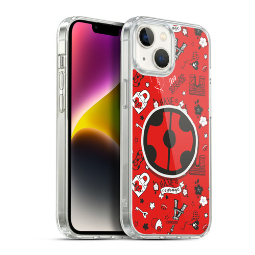 Miraculous Ladybug Character Art And Patterns Ladybug In Rot Soft Gel Case for Apple iPhone 14