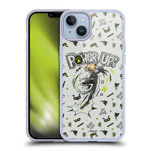 Miraculous Ladybug Character Art And Patterns Cat Noir Soft Gel Case for Apple iPhone 14 Plus