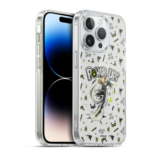 Miraculous Ladybug Character Art And Patterns Cat Noir Soft Gel Case for Apple iPhone 14 Pro & MagSafe