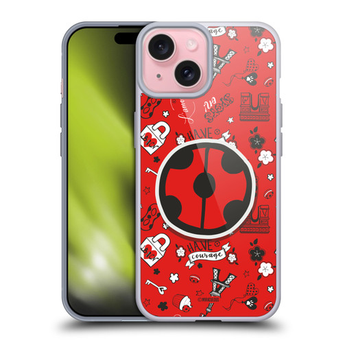 Miraculous Ladybug Character Art And Patterns Ladybug In Red Soft Gel Case for Apple iPhone 15