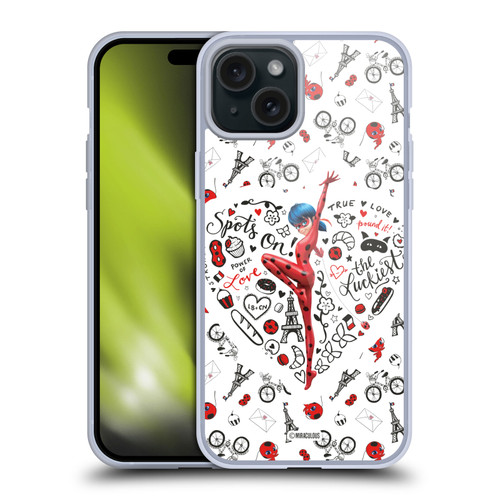 Miraculous Ladybug Character Art And Patterns Ladybug Soft Gel Case for Apple iPhone 15 Plus
