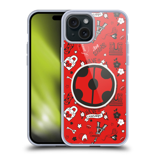 Miraculous Ladybug Character Art And Patterns Ladybug In Red Soft Gel Case for Apple iPhone 15 Plus