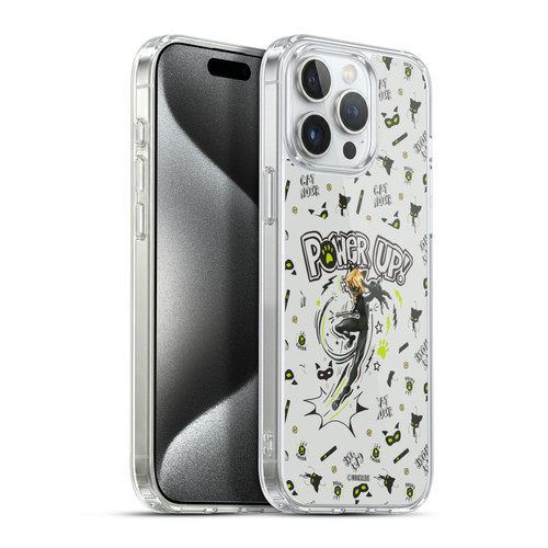 Miraculous Ladybug Character Art And Patterns Cat Noir Soft Gel Case for Apple iPhone 15 Pro Max & MagSafe