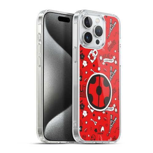 Miraculous Ladybug Character Art And Patterns Ladybug In Rot Soft Gel Case for Apple iPhone 15 Pro Max & MagSafe