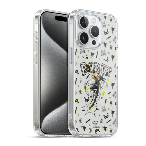 Miraculous Ladybug Character Art And Patterns Cat Noir Soft Gel Case for Apple iPhone 15 Pro & MagSafe