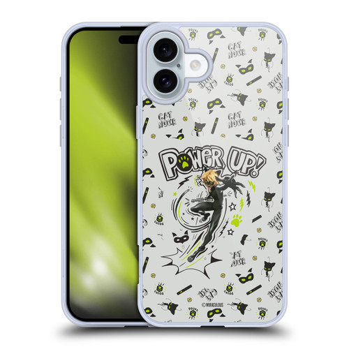 Miraculous Ladybug Character Art And Patterns Cat Noir Soft Gel Case for Apple iPhone 16 Plus