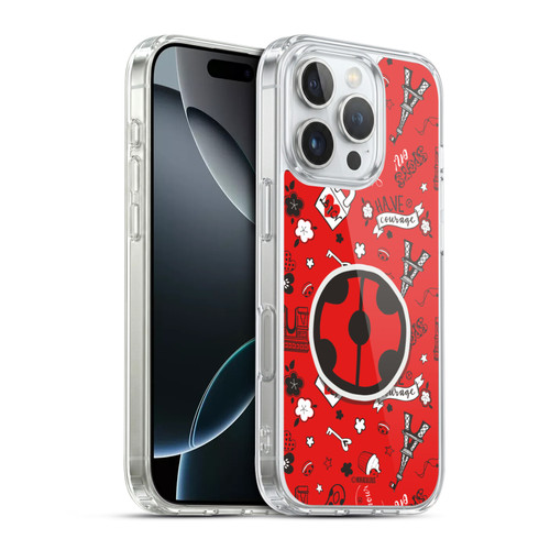 Miraculous Ladybug Character Art And Patterns Ladybug In Rot Soft Gel Case for Apple iPhone 16 Pro & MagSafe