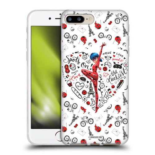 Miraculous Ladybug Character Art And Patterns Ladybug Soft Gel Case for Apple iPhone 7 Plus / iPhone 8 Plus