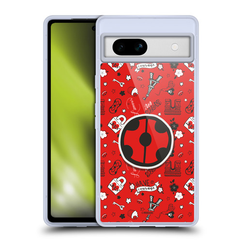 Miraculous Ladybug Character Art And Patterns Ladybug In Red Soft Gel Case for Google Pixel 7a