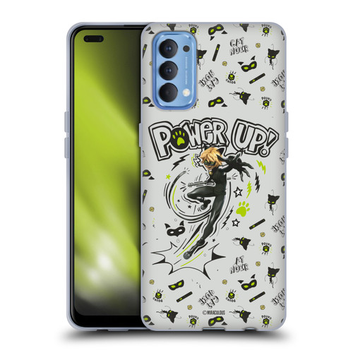 Miraculous Ladybug Character Art And Patterns Cat Noir Soft Gel Case for OPPO Reno 4 5G