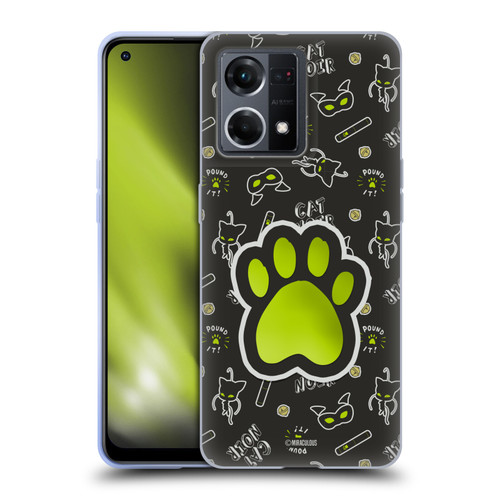 Miraculous Ladybug Character Art And Patterns Cat Noir In Black Soft Gel Case for OPPO Reno8 4G
