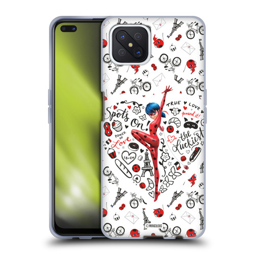 Miraculous Ladybug Character Art And Patterns Ladybug Soft Gel Case for OPPO Reno4 Z 5G