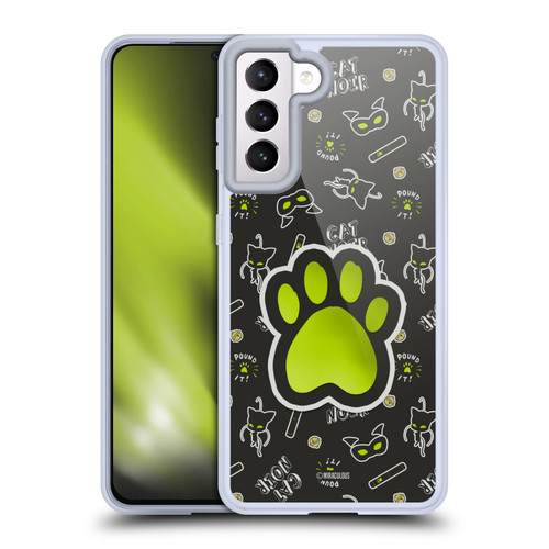 Miraculous Ladybug Character Art And Patterns Cat Noir In Black Soft Gel Case for Samsung Galaxy S21 5G