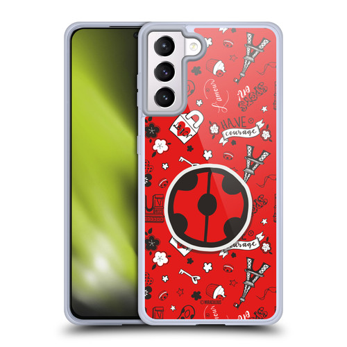 Miraculous Ladybug Character Art And Patterns Ladybug In Red Soft Gel Case for Samsung Galaxy S21+ 5G