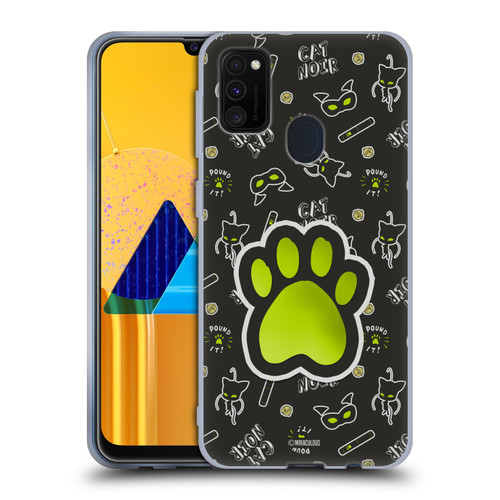 Miraculous Ladybug Character Art And Patterns Cat Noir In Black Soft Gel Case for Samsung Galaxy M30s (2019)/M21 (2020)