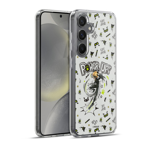 Miraculous Ladybug Character Art And Patterns Cat Noir Soft Gel Case for Samsung Galaxy S24+ 5G & MagSafe