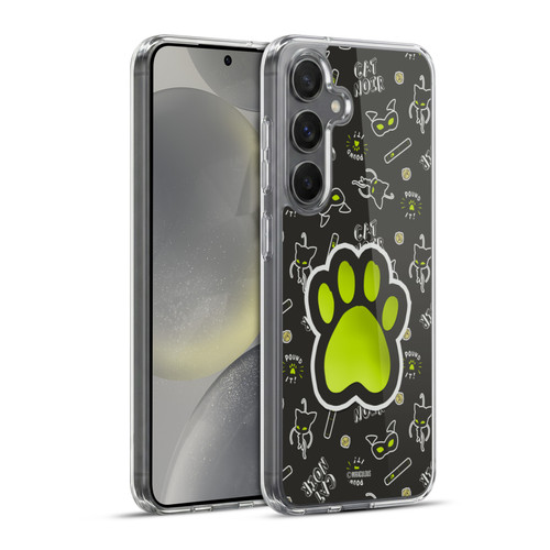 Miraculous Ladybug Character Art And Patterns Cat Noir In Black Soft Gel Case for Samsung Galaxy S24+ 5G & MagSafe