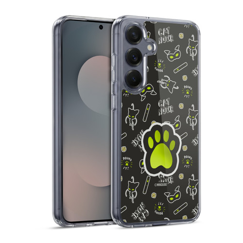 Miraculous Ladybug Character Art And Patterns Cat Noir In Black Soft Gel Case for Samsung Galaxy S25 & MagSafe