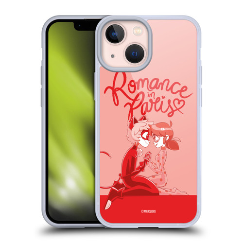 Miraculous Ladybug Radiant Red Romance In Paris Soft Gel Case for Apple iPhone 13 Mini