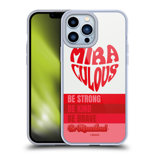 Miraculous Ladybug Radiant Red Typography Soft Gel Case for Apple iPhone 13 Pro Max