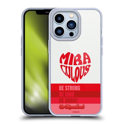 Miraculous Ladybug Radiant Red Typography Soft Gel Case for Apple iPhone 13 Pro