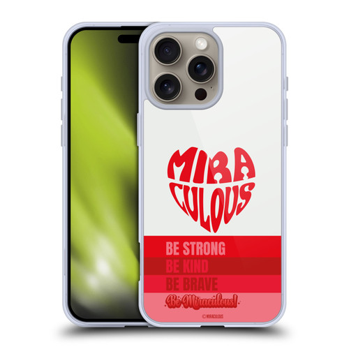 Miraculous Ladybug Radiant Red Typography Soft Gel Case for Apple iPhone 16 Pro Max