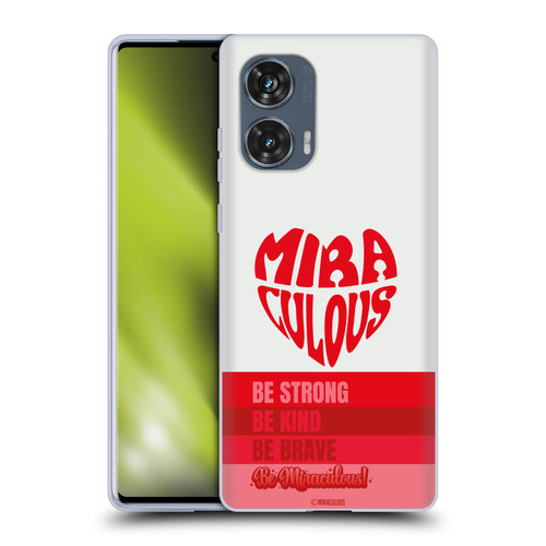 Miraculous Ladybug Radiant Red Typography Soft Gel Case for Motorola Edge 50 Fusion