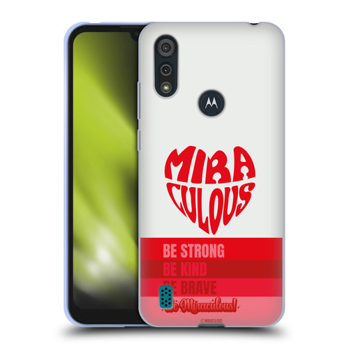 Miraculous Ladybug Radiant Red Typography Soft Gel Case for Motorola Moto E6s (2020)