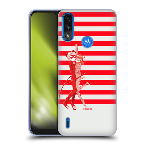 Miraculous Ladybug Radiant Red Cat Noir And Ladybug Soft Gel Case for Motorola Moto E7 Power / Moto E7i Power