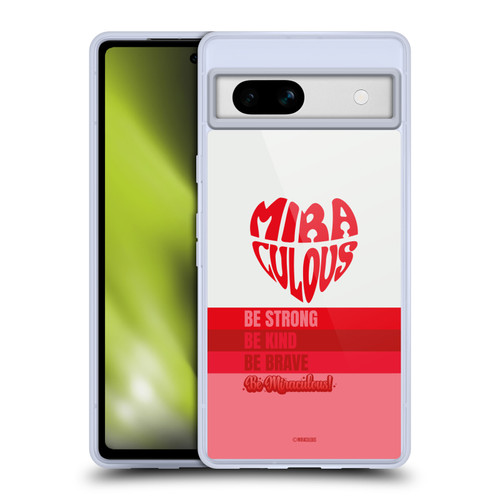 Miraculous Ladybug Radiant Red Typography Soft Gel Case for Google Pixel 7a