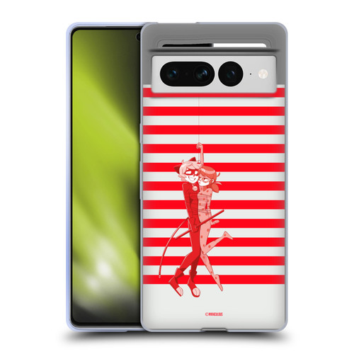 Miraculous Ladybug Radiant Red Cat Noir And Ladybug Soft Gel Case for Google Pixel 7 Pro