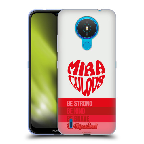 Miraculous Ladybug Radiant Red Typography Soft Gel Case for Nokia 1.4