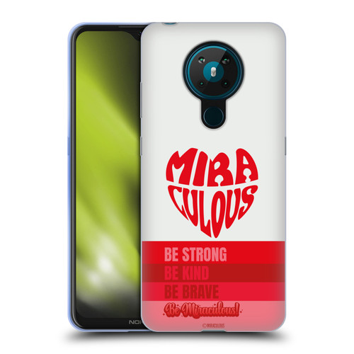 Miraculous Ladybug Radiant Red Typography Soft Gel Case for Nokia 5.3