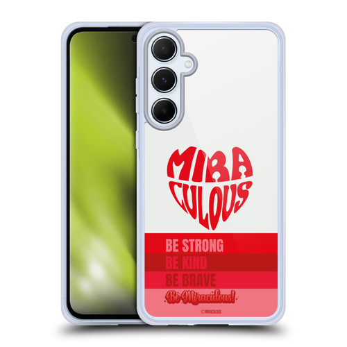 Miraculous Ladybug Radiant Red Typography Soft Gel Case for Samsung Galaxy A55 5G