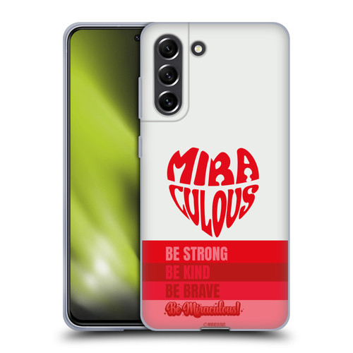 Miraculous Ladybug Radiant Red Typography Soft Gel Case for Samsung Galaxy S21 FE 5G
