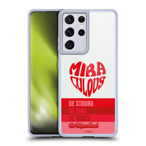 Miraculous Ladybug Radiant Red Typography Soft Gel Case for Samsung Galaxy S21 Ultra 5G