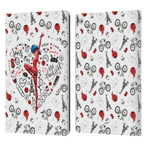 Miraculous Ladybug Character Art And Patterns Ladybug Leather Book Wallet Case Cover For Apple iPad 10.2 2019/2020/2021