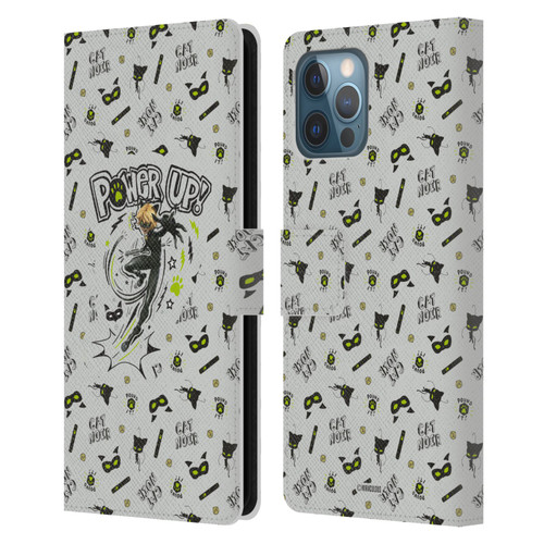 Miraculous Ladybug Character Art And Patterns Cat Noir Leather Book Wallet Case Cover For Apple iPhone 12 Pro Max