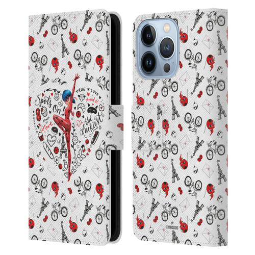 Miraculous Ladybug Character Art And Patterns Ladybug Leather Book Wallet Case Cover For Apple iPhone 13 Pro