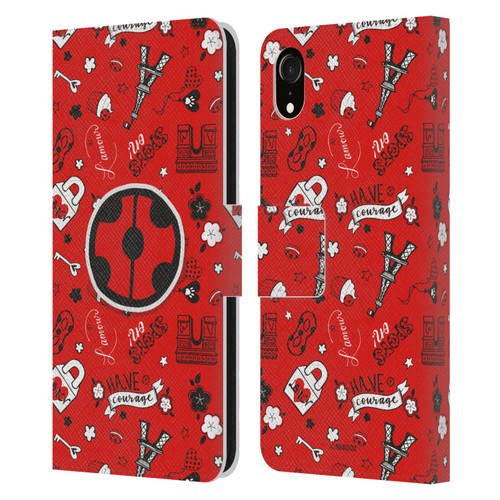 Miraculous Ladybug Character Art And Patterns Ladybug In Red Leather Book Wallet Case Cover For Apple iPhone XR