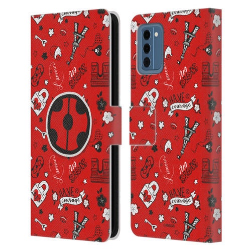 Miraculous Ladybug Character Art And Patterns Ladybug In Red Leather Book Wallet Case Cover For Nokia NC300