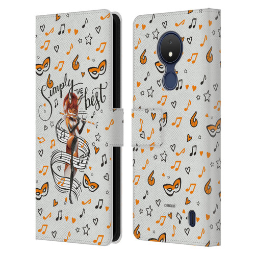 Miraculous Ladybug Character Art And Patterns Rena Rouge Leather Book Wallet Case Cover For Nokia C21
