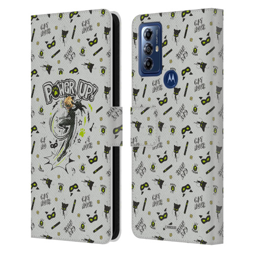 Miraculous Ladybug Character Art And Patterns Cat Noir Leather Book Wallet Case Cover For Motorola Moto G Play (2023)