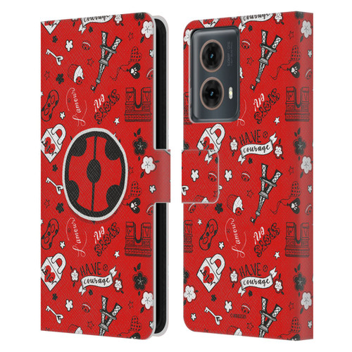 Miraculous Ladybug Character Art And Patterns Ladybug In Red Leather Book Wallet Case Cover For Motorola Moto G85
